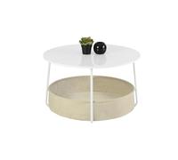 HOMYLN Table basse de rangement - Table d'appoint moderne avec compartiment caché, design robuste et spacieux pour salon, chambre à coucher