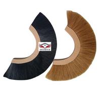 HOMYZ Lot de 2 crêtes de casque centurion romain, brosse à cheveux médiéval romain, plume, cheveux de guerrier, plume uniquement, couleur naturelle et noire