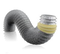 Hon&Guan ø200MM Tuyau de Ventilation Isolant Thermique et Acoustique - Tube Conduit d'Evacuation Flexible en Aluminium (ø200mm*1.2m)