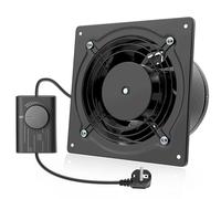 Hon&Guan Ventilateur d'extraction ø150mm avec régulateur de vitesse, Ventilateur de salle de bain Fan Metal industriel 525m3/h Silencieux pour les Entrepôts, les Garages, les Buanderies