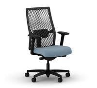 HON Ignition 2.0 Ergonomic Open Mesh-Style with Adjustable Lombar, Synchro-Tilt inclinable, Home Office Computer Desk Chair for Pain Chaise, métal en résine, Hamilton Carolina Blue, ReActiv Back
