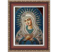 Honana WX-677 5D ronde diamant peinture bricolage point de croix Accueil décoration diamant broderie cadeau religieux - 01