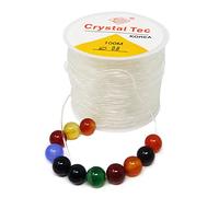 Honbay 0.8 mm 100 m Corde de bijoux clair élastique Perles fils Corde élastique pour la confection de bijoux, bracelet, perles, cristal, arts & Crafts