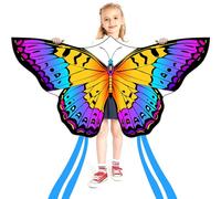 HONBO Kit de cerf-volant pour enfants et adultes, facile à voler pour enfants (arc-en-ciel)