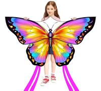 HONBO Schmetterling Drachen Butterfly Kites, cerf-volant pour enfants et adultes, drachen géants faciles à faire voler pour les enfants (Rose)