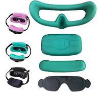 Honbobo 4in1 Protection d'objectif pour DJI Goggles 3, Couvre-Objectif+Coussin arrière+Tapis Frontal+Masque Facial, Accessoires pour DJI Avata 2 (Green)