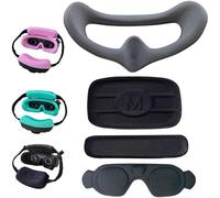 Honbobo 4in1 Protection d'objectif pour DJI Goggles 3, Couvre-Objectif+Coussin arrière+Tapis Frontal+Masque Facial, Accessoires pour DJI Avata 2 (Grey)
