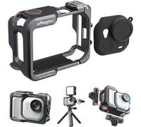 Honbobo Cadre Cage métallique pour Insta360 GO Ultra, Cadre de Protection Horizontal Vertical Cage Dégagement Rapide Extension Support Accessoires pour Insta360 GO Ultra