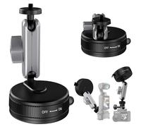 Honbobo Caméra Ventouse Support pour DJI Osmo Pocket 3/Osmo Nano/Insta360 Go Ultra/GoPro Max 2 Ventouse Montage Fixé Support Montage Base Accessoires pour caméra d'action GoPro/DJI/Insta360