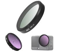 Honbobo Filtre pour DJI Osmo Action 6, UV/CPL/ND/Macro15X Mist Filter Objectif Filtres Kit Lentille Protection Accessoires pour DJI Osmo Action 6 (UV)