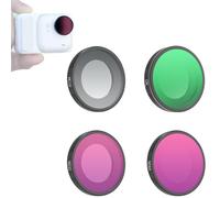 Honbobo Filtre pour Insta360 GO Ultra, 1/4 Black Mist/UV/CPL/ND Filtres d'objectif/Filtre Set Accessoires pour Insta360 GO Ultra (4pcs(UV+CPL+ND32+ND64))