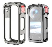 Honbobo Métal Cadre Cage pour Insta360 X6, Magnétique Protection Cadre Cage Fixation Rapide Démontage Rapide Extension Support Accessoires pour Insta360 X6