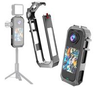 Honbobo Métal Cage Cadre pour Insta360 X4 Air, Magnétique Dégagement Rapide Caméra Cage Cadre de Protection Accessoires pour Insta360 X4 Air