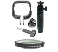 Honbobo Micro Lens for Insta360 GO Ultra Accessories, 10X HD Portrait Focus Lens Hat Clip Frame Mount Selfie Stick for Insta360 GO Ultra Toddler Titan (Micro Lens+Selfie Stick+Frame)