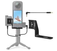Honbobo Micro Support Porte Accessoire pour Insta360 X5, Invisible Microphone Extension Adaptateur Support pour DJI Mic 2/DJI Mic Mini/Rode Wireless (for Mic Mini)
