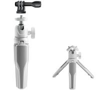 Honbobo Mini Trépied Perche à Selfie pour GoPro/Insta360/DJI Action Caméra, 16 cm, rotule en Aluminium (White)