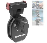 Honbobo Moto Pince Fixation Our DJI Osmo 360/Action 5 Pro/4/3/2/Osmo Nano/Action 6/Insta360 X4 Air/X5/Ace/Ace Pro 2/1/GO Ultra, magnétique Pince de Fixation Support (for Osmo 360/Action 5Pro/4/3/2)
