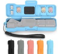 Honbobo Osmo Pocket 3 Case, étui de protection pour objectif de cardan pour DJI Osmo Pocket 3, filtres/étui pour carte SD Accessoires pour DJI Pocket 3 (Bleu)