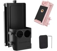 Honbobo Osmo Pocket 3 Magnétique Support Stand, Expansion Adaptateur Magnetic Mount Accessoires pour DJI Osmo Pocket 3, Cold Shoe, Go Pro Port, 1/4 Screw Hole, Desktop Base (Black)