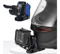 Honbobo Support Casque de Moto Menton pour GoPro Hero 13 12 11 10 9/DJI Osmo Action 5 Pro 4 3/Osmo 360/Insta360 Ace Pro 2/GO Ultra, Casque Fixation Accessoires pour GoPro,Insta360,DJI Camera