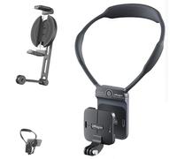 Honbobo Support de Cou pour DJI GoPro, Support de Cou Mount magnétique Invisible pour caméra Accessoires pour DJI GoPro (Metal Neck Strap Stand)
