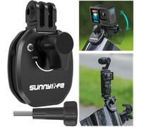 Honbobo Support Moto Pare-Brise pour GoPro Hero 13/12/11 Black, DJI Osmo Action 5 Pro, Insta360 Ace Pro 2, Accessoires pour GoPro/DJI/Insta360 Support de Moto Clip, Aluminium