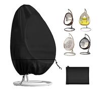 HONCENMAX Jardin Rotin Osier Fauteuil Suspendu Imperméable Housse Meuble - Housse de Protection pour œufs Chaise - Couverture en 210D Oxford Polyester PVC Revêtement