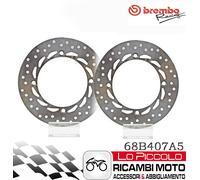 Honda 650 XR L 1999 2000 2001 Paire Disques de Frein Avant BREMBO Série Or