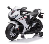 Honda CBR1000 RR Moto électrique pour enfant 12 V 2-5 ans MP3 robuste Blanc