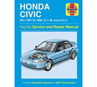Haynes Publishing - Revue technique Haynes pour Honda Civic de 11/91 à 96