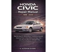 Honda Civic Repair Manual 1996-2000: Step-by-Step DIY Maintenance, Troubleshooting, and Common Fixes to Save Money and Keep Your Civic Running Beyond 200,000 Miles