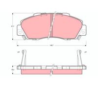 HONDA P. ACCORD/CIVIC/CR-V/HR-V/LEGEND/PRELUDE PLAQUETTES DE FREIN 91-