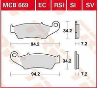 Honda XR 650 R 2000-2007 TRW Tr Série Sindered Hors-Piste Plaquettes de Frein