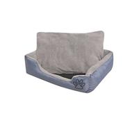 Hondenbed met gewatteerd kussen maat S grijs170413