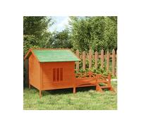 Hondenhok 159x120x88,5 cm massief grenenhout bruin172270