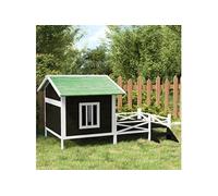 Hondenhok 159x120x88,5 cm massief grenenhout grijs172271