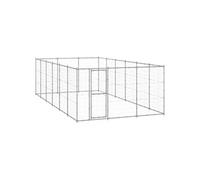 Hondenkennel 21,78 mÂ² gegalvaniseerd staal3082328
