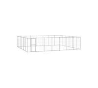 Hondenkennel 50,82 mÂ² gegalvaniseerd staal3082330