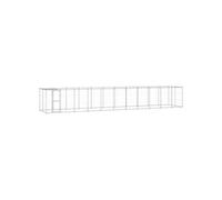 Vidaxl Chenil Ext¿¿Rieur Acier Galvanis¿¿ Avec Toit 26,62 M?
