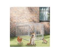 Vidaxl Chenil D'extérieur Pour Chiens 100 X 200 X 100 Cm