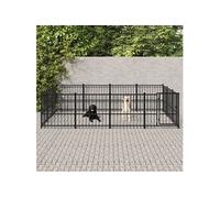 Hondenkennel voor buiten 11,58 mÂ² staal3124617