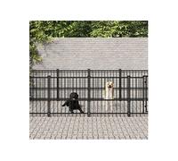 Hondenkennel voor buiten 13,14 mÂ² staal3124603