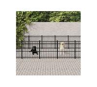 Hondenkennel voor buiten 25,4 mÂ² staal3124622