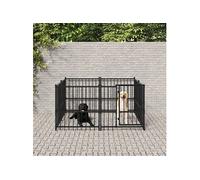 Hondenkennel voor buiten 3,75 mÂ² staal3124598