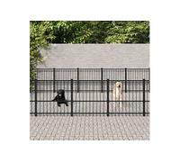 Hondenkennel voor buiten 33,87 mÂ² staal3124631