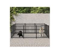 Hondenkennel voor buiten 5,63 mÂ² staal3124599