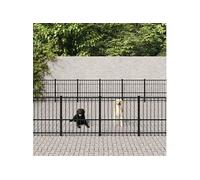 Hondenkennel voor buiten 56,45 mÂ² staal3124647