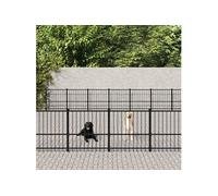 Hondenkennel voor buiten 67,74 mÂ² staal3124657