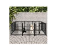 Hondenkennel voor buiten 8,47 mÂ² staal3124616
