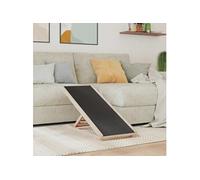 Vidaxl Rampe Pour Chiens Gris 100x40 Cm Bois De Sapin Solide